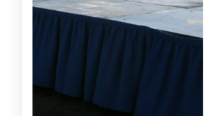 12 inch Stage Skirting rental Denver, CO