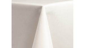 120" White Poly Linen  rental Denver, CO