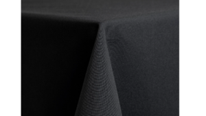 90x156" Black Poly Linen rental Denver, CO