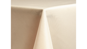 90x156" Ivory Poly Linen rental Denver, CO