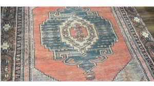 Navajo Deep Orange Rug /  rental Denver, CO