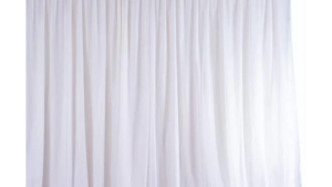 White Sheer Drape for Backdrop rental Denver, CO