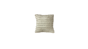 Sage Ruffle Stripe Throw Pillow (18"x18")  rental Denver, CO