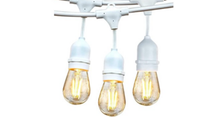 White Bistro Lighting for 3 peaks tent 44 by 103 rental Denver, CO