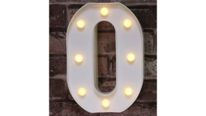 4' Marquee Letter "O"  rental Denver, CO