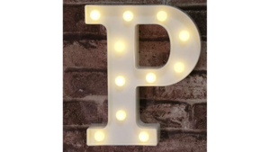 4' Marquee Letter "P"  rental Denver, CO