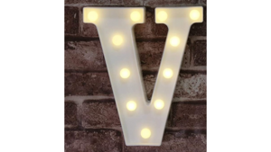 4' Marquee Letter "V"  rental Denver, CO