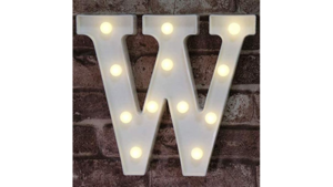 4' Marquee Letter "W"  rental Denver, CO