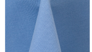 120" Light Blue Poly Linen rental Denver, CO