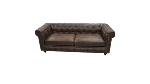 Brown Leather Couch rental Denver, CO