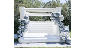 White (Inflatable) Bouncy Castle rental Denver, CO
