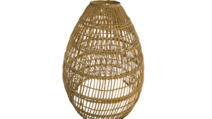 Vincente Natural Seagrass Teardrop Pendant Light  rental Denver, CO