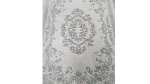 Ivory with Pink Flowers Rug  rental Denver, CO