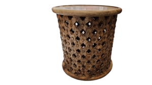 Indian Handmade Wooden End Table  rental Denver, CO