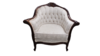 Early 18th Century White English Accent Chair  rental in Denver, CO