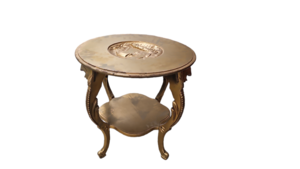 Gold Wooden End table  rental Denver, CO