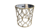 Gold Drum End table with Glass Surface  rental in Denver, CO