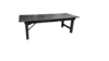 Distressed Black Stained Farm Table  rental in Denver, CO