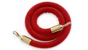 Red Velvet Rope for Stanchions  rental Denver, CO
