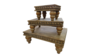 Set of 3 Knobbed Wooden Desert Stands  rental in Denver, CO