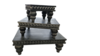 Set of 3 Knobbed Wooden Desert Stands  rental in Denver, CO
