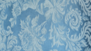 132" Miranda Slate Blue Linen rental Denver, CO