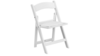 Kids White Resin Folding chair with Pad rental in Denver, CO