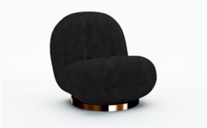 Furniture: Pearl Chair BLACK Velvet Skin rental New York, NY