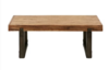 Furniture: Rustic Metal Base Coffee Table rental in New York, NY