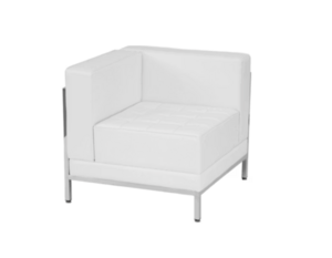 White Soho Corner Chair Right rental New York, NY