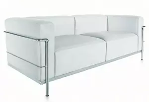 White Leather Sofa rental Dallas-Ft. Worth, TX