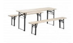 Outdoor Wooden Bench Set rental Salt Lake City, UT