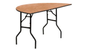 Table Round Half Sweetheart Table rental Fresno-Armona, CA