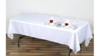 Linen Rectangular 54 x 114 White rental in Fresno-Armona, CA