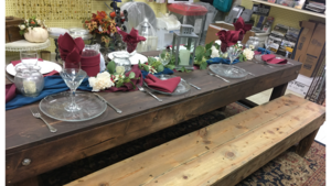 Tables Rectangular Farmhouse 8 x 30 x 30 rental Fresno-Armona, CA