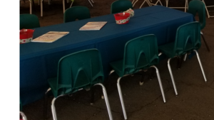 Seating Kid Stackable Chair Hunter Green rental Fresno-Armona, CA