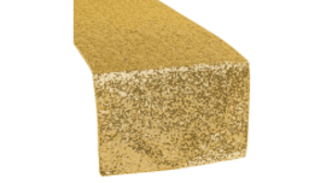 Table Runner Sequin Gold rental Fresno-Armona, CA