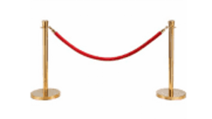 Crowd Control - Gold Stanchion rental Fresno-Armona, CA
