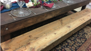 Seating Farmhouse Bench rental Fresno-Armona, CA