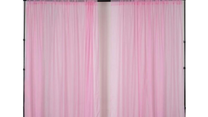 Pipe & Drape Pink 8 feet tall x the foot rental Fresno-Armona, CA