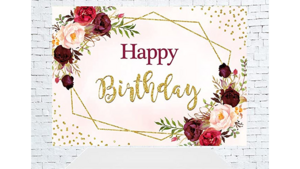 Backdrop-Birthday Banner rental Fresno-Armona, CA