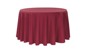 Linen Round 90 Burgundy rental Fresno-Armona, CA
