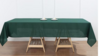 Linen Rectangular 60 x 102 Hunter Green rental in Fresno-Armona, CA