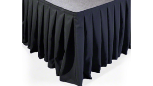 Linen Skirting Black 17 rental Fresno-Armona, CA