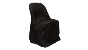 Chair Cover Std. Fold Blk rental Fresno-Armona, CA
