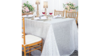 90 x156 Table Drape Silver Sequin rental in Fresno-Armona, CA