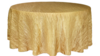 Linen Round 132 Gold Crinkle rental in Fresno-Armona, CA