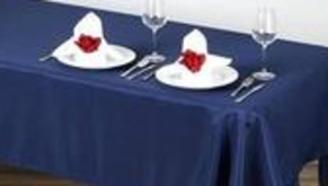90 x156 Table Drape Navy Blue rental Fresno-Armona, CA