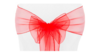 Chair Tie Organza Red rental in Fresno-Armona, CA