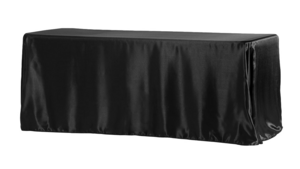 Linen Rectangular 90 x 108 Black rental Fresno-Armona, CA